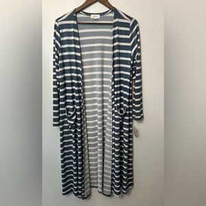 LuLaRoe Sarah Duster Cardigan Medium NWT